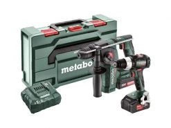 Metabo Akku-Maschinen Set BS 18 LT BL + BH 18 LTX BL 16