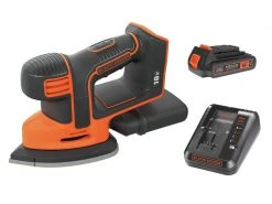 BLACK+DECKER Akku-Bandschleifer Mouse BDCDS18N Kit 18 V