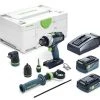 FESTOOL Akku-Bohrschrauber QUADRIVE TDC 18/4 I Set, Winkelvorsatz -WerkProfi Verkäufe 221645806 xxl