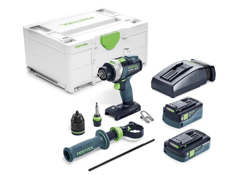 FESTOOL Akku-Schlagbohrschrauber QUADRIVE TPC 18/4 I Plus 3 FESTOOL Akku-Schlagbohrschrauber QUADRIVE TPC 18/4 I Plus