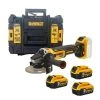 DeWalt Winkelschleifer 18 V DCG405P3 3x 5 Ah Akku