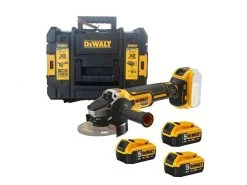 DeWalt Winkelschleifer 18 V DCG405P3 3x 5 Ah Akku