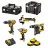 DeWalt Akku-Maschinen-Set 18 V XR mit 3x 5 Ah Akkus